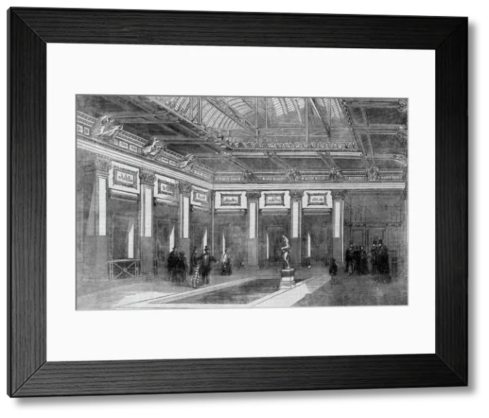 Framed Print : The Court of Pompeii, Crystal Palace, Sydenham, 1854. Creator: Unknown Framed Print : The Court of Pompeii, Crystal Palace, Sydenham, 1854. Creator: Unknown