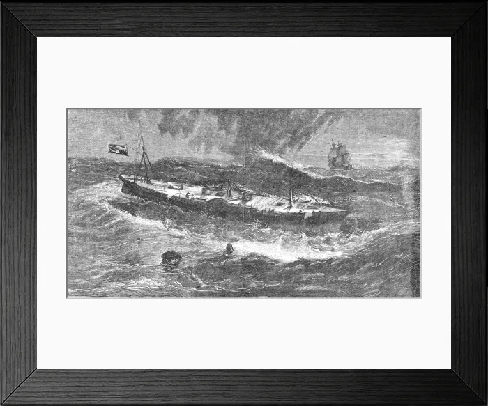 Framed Print : Wreck of the San Francisco; American steam-ship December 1853, 1854. Creator: Unknown Framed Print : Wreck of the San Francisco; American steam-ship December 1853, 1854. Creator: Unknown