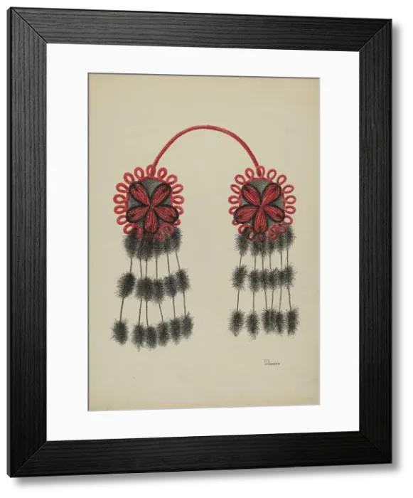 Framed Print : Hair Ornament, c. 1940. Creator: Charles Rose Framed Print : Hair Ornament, c. 1940. Creator: Charles Rose