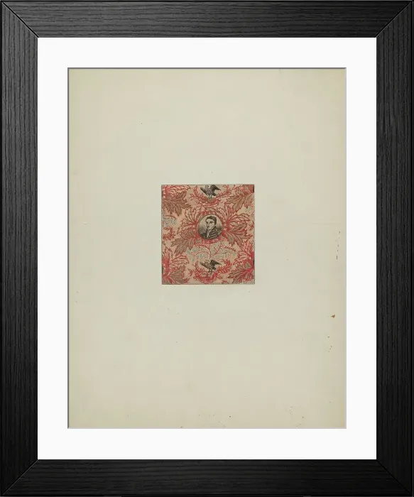Framed Print : Historical Printed Cotton, c. 1937. Creator: Charles Rose Framed Print : Historical Printed Cotton, c. 1937. Creator: Charles Rose