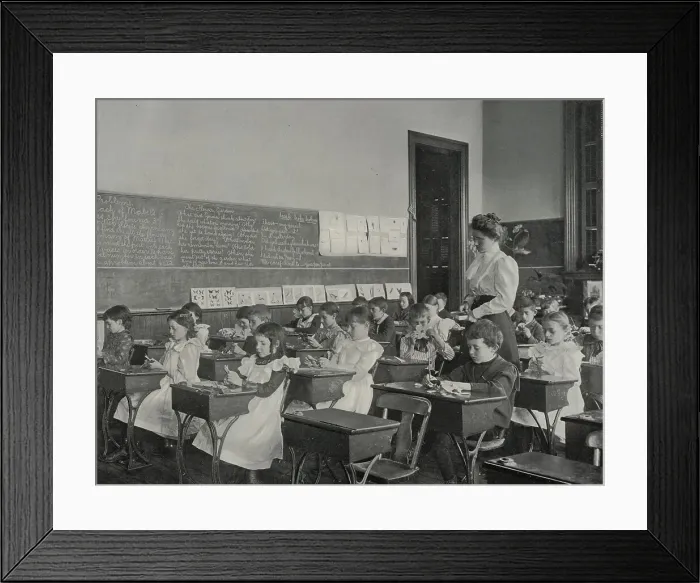 Framed Print : Pattern making, 1900. Creator: Frances Benjamin Johnston