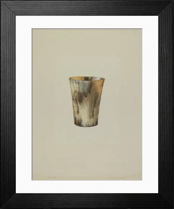 Framed Print : Drinking Mug, c. 1938. Creator: Howell Rosenbaum Framed Print : Drinking Mug, c. 1938. Creator: Howell Rosenbaum