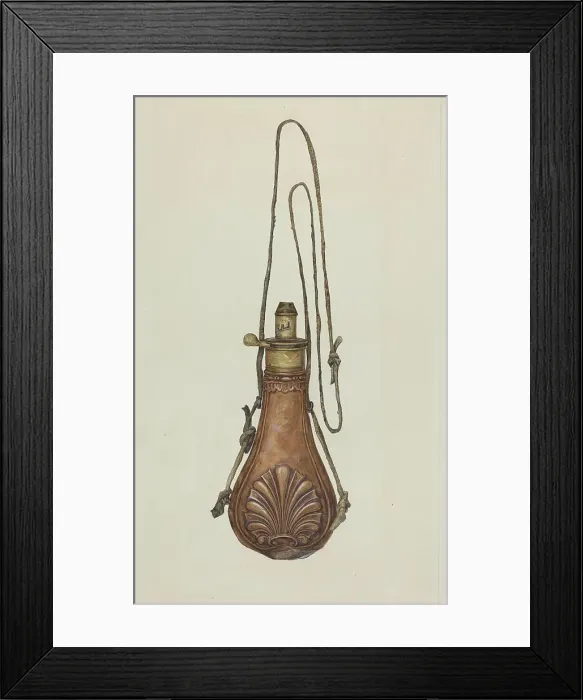 Framed Print : Powder Pouch, c. 1938. Creator: Howell Rosenbaum Framed Print : Powder Pouch, c. 1938. Creator: Howell Rosenbaum