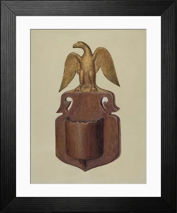 Framed Print : Match Case for Wall, c. 1938. Creator: Howell Rosenbaum Framed Print : Match Case for Wall, c. 1938. Creator: Howell Rosenbaum