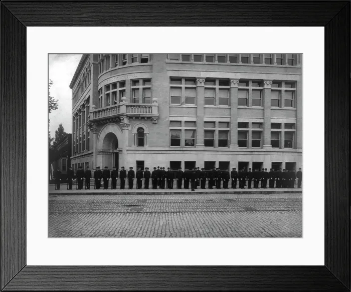 Framed Print : Tech Cadet Company, Washington, D.C. between 1890 and 1950. Creator: Frances Benjamin Johnston Framed Print : Tech Cadet Company, Washington, D.C. between 1890 and 1950. Creator: Frances Benjamin Johnston
