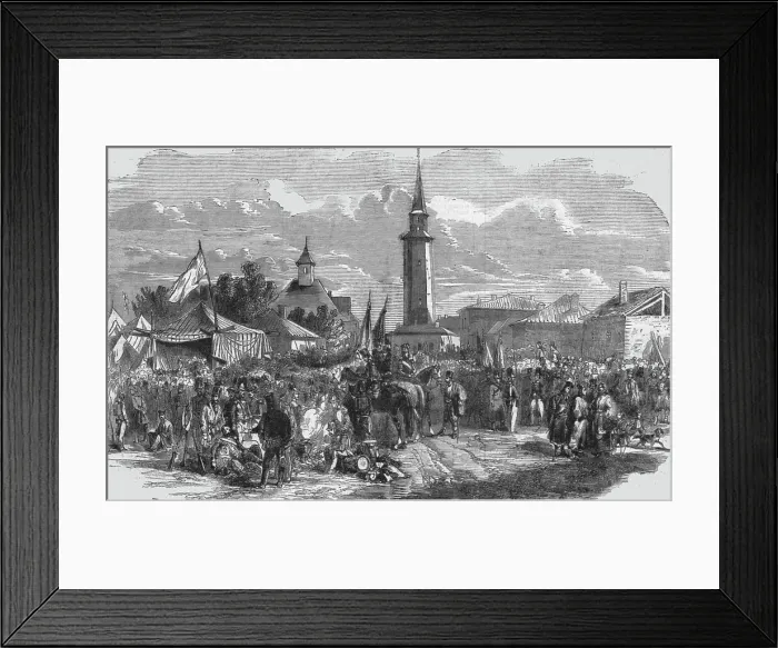 Framed Print : Russians at Giurgevo, 1854. Creator: Unknown Framed Print : Russians at Giurgevo, 1854. Creator: Unknown