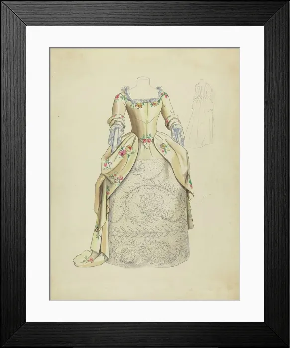 Framed Print : Dress, c. 1939. Creator: Eleanor Ruelos Framed Print : Dress, c. 1939. Creator: Eleanor Ruelos