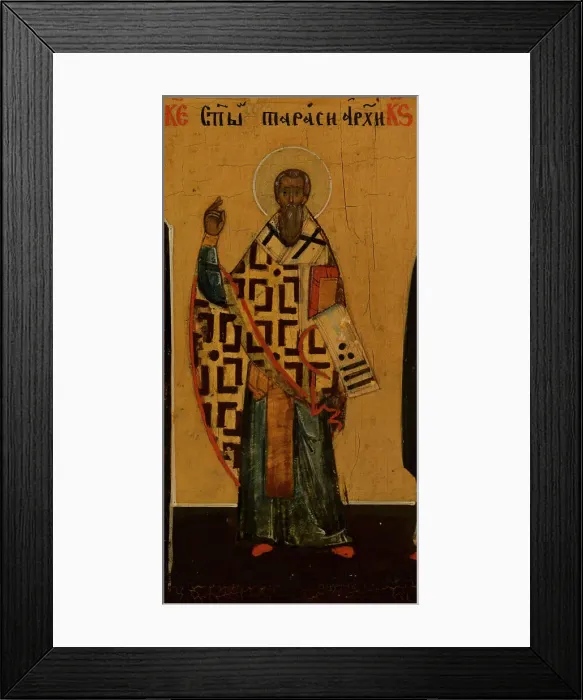 Framed Print : Menology of the month for February, between 1750 and 1800. Creator: Novgorod school Framed Print : Menology of the month for February, between 1750 and 1800. Creator: Novgorod school