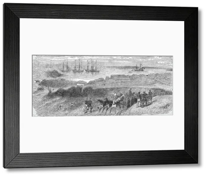 Framed Print : View of the Russian town of Sebastopol, 1854. Creator: Unknown Framed Print : View of the Russian town of Sebastopol, 1854. Creator: Unknown