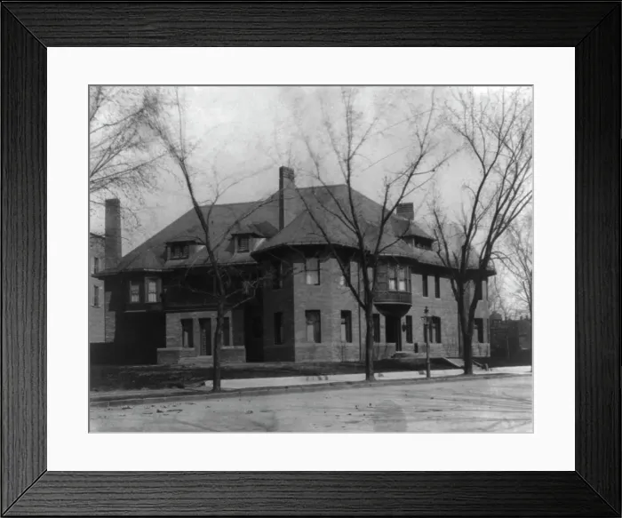 Framed Print : Whittemore House, exterior view of front and side, Washington, D.C. c1900. Creator: Frances Benjamin Johnston Framed Print : Whittemore House, exterior view of front and side, Washington, D.C. c1900. Creator: Frances Benjamin Johnston