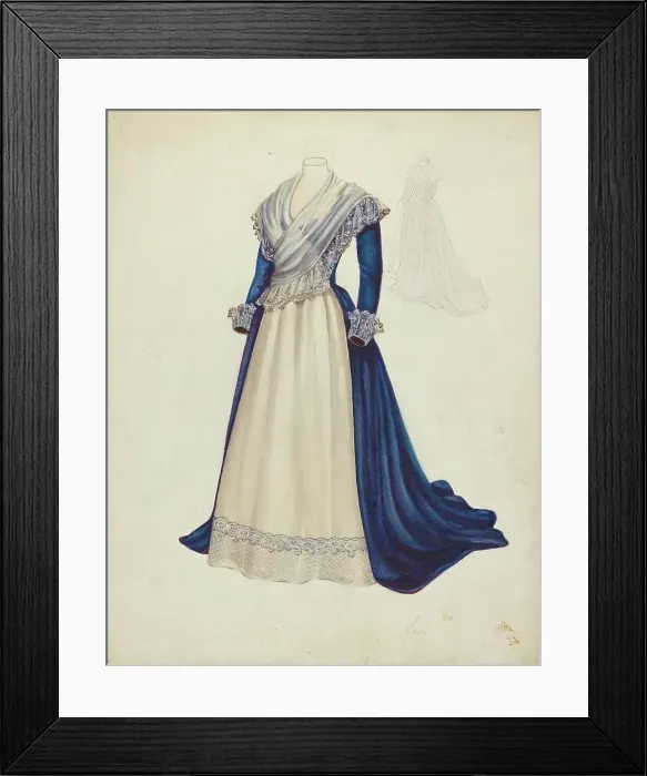 Framed Print : Dress, 1935 / 1942. Creator: Arthur Sander Framed Print : Dress, 1935 / 1942. Creator: Arthur Sander