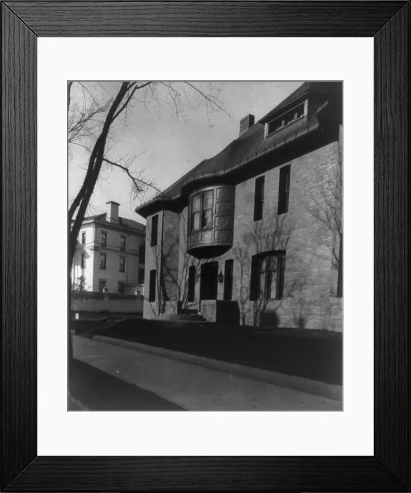Framed Print : Whittemore House, Washington, D.C. - exterior showing main entrance, c1900. Creator: Frances Benjamin Johnston Framed Print : Whittemore House, Washington, D.C. - exterior showing main entrance, c1900. Creator: Frances Benjamin Johnston