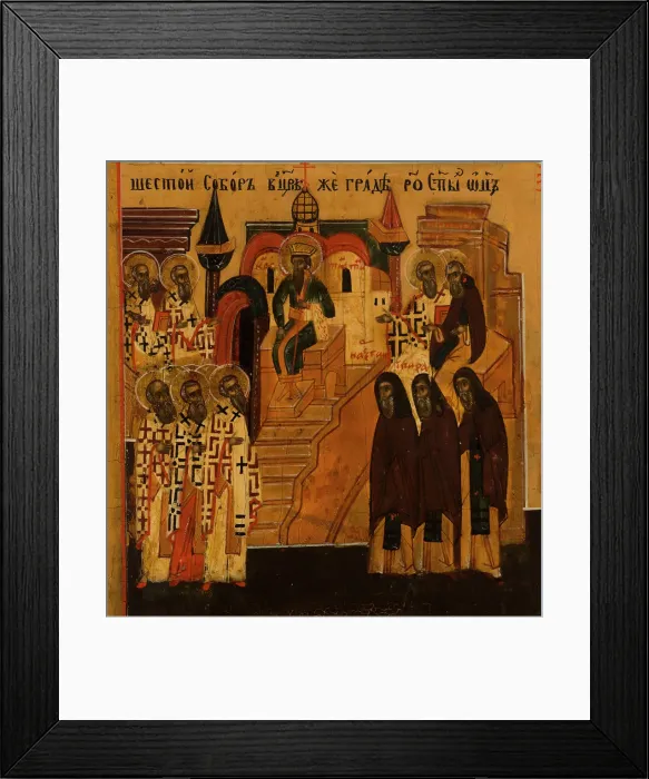 Framed Print : Menology of the month of July, between 1750 and 1800. Creator: Novgorod school Framed Print : Menology of the month of July, between 1750 and 1800. Creator: Novgorod school