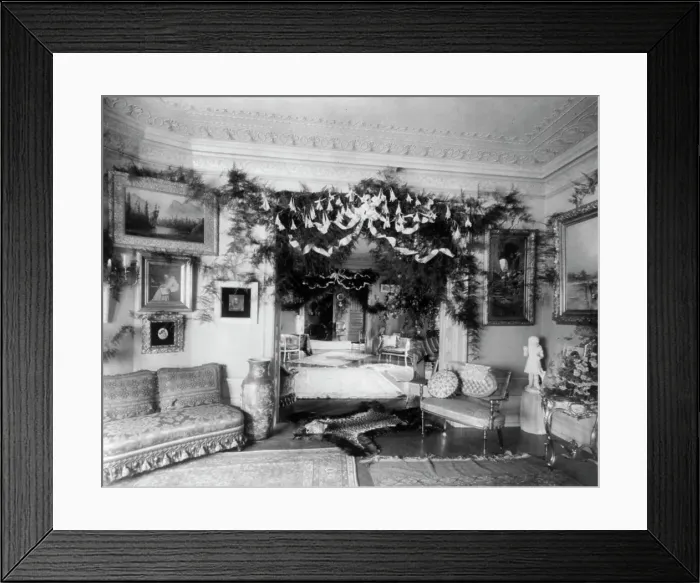 Framed Print : House interior?, between 1890 and 1950. Creator: Frances Benjamin Johnston Framed Print : House interior?, between 1890 and 1950. Creator: Frances Benjamin Johnston