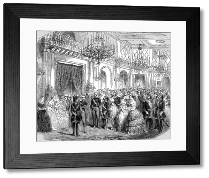 Framed Print : Grand Ball given by the French Ambassador at Constantinople, 1854. Creator: Unknown Framed Print : Grand Ball given by the French Ambassador at Constantinople, 1854. Creator: Unknown