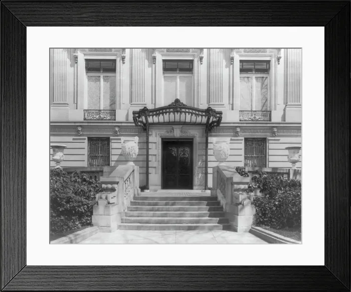 Framed Print : The Townsend house, home of Sumner Welles... 2121 Massachusetts Ave. N.W... c1910-1911. Creator: Frances Benjamin Johnston Framed Print : The Townsend house, home of Sumner Welles... 2121 Massachusetts Ave. N.W... c1910-1911. Creator: Frances Benjamin Johnston