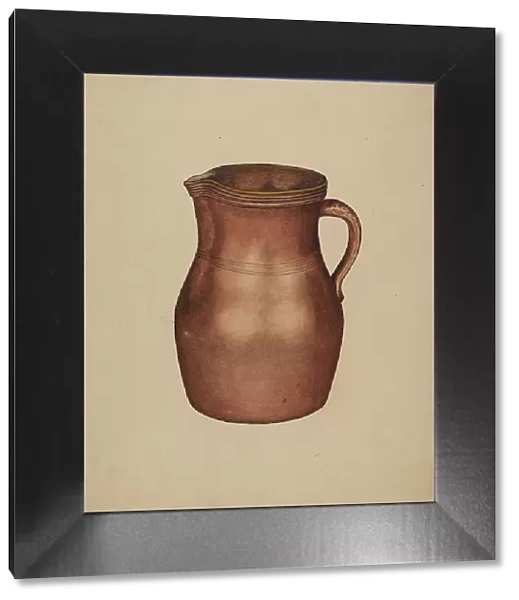 Pottery Jug, c. 1940. Creator: Gerald Scalise