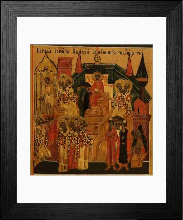 Framed Print : Menology of the month of July, between 1750 and 1800. Creator: Novgorod school Framed Print : Menology of the month of July, between 1750 and 1800. Creator: Novgorod school