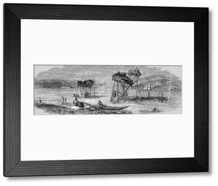 Framed Print : Fishing Stations near the entrance of the Black Sea, 1854. Creator: Unknown Framed Print : Fishing Stations near the entrance of the Black Sea, 1854. Creator: Unknown