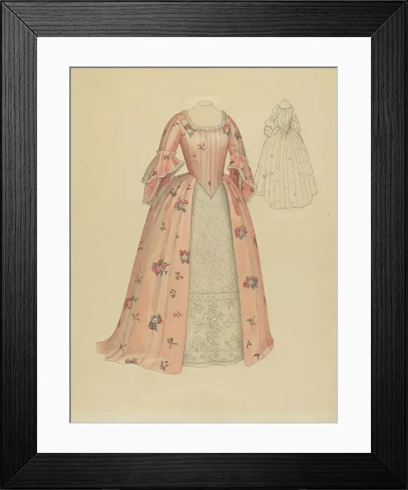 Framed Print : Silk Gown, 1936. Creator: Maude Schell Framed Print : Silk Gown, 1936. Creator: Maude Schell