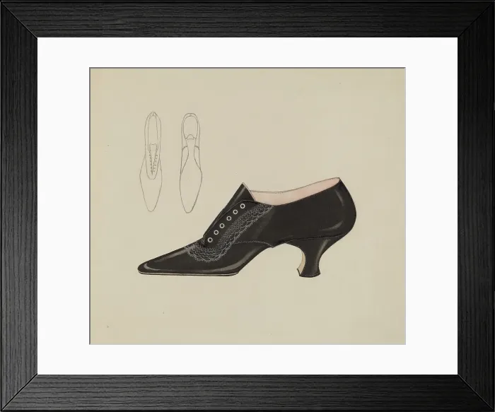 Framed Print : Woman's Shoe, 1935 / 1942. Creator: Carl Schutz Framed Print : Woman's Shoe, 1935 / 1942. Creator: Carl Schutz