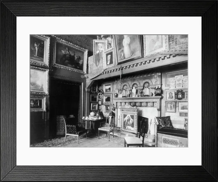 Framed Print : Home of Phoebe Apperson Hearst (widow of George Hearst) at 1400 New Hampshire Ave. NW... c1900. Creator: Frances Benjamin Johnston Framed Print : Home of Phoebe Apperson Hearst (widow of George Hearst) at 1400 New Hampshire Ave. NW... c1900. Creator: Frances Benjamin Johnston