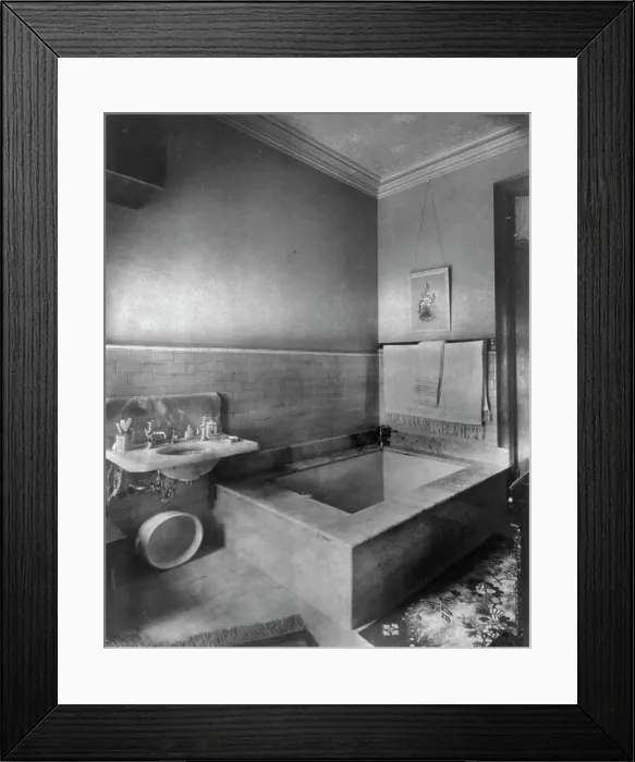 Framed Print : Home of Phoebe Apperson Hearst (widow of George Hearst) at 1400 New Hampshire Ave. NW... c1900. Creator: Frances Benjamin Johnston Framed Print : Home of Phoebe Apperson Hearst (widow of George Hearst) at 1400 New Hampshire Ave. NW... c1900. Creator: Frances Benjamin Johnston