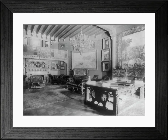 Framed Print : Home of Phoebe Apperson Hearst (widow of George Hearst) at 1400 New Hampshire Ave. NW... c1900. Creator: Frances Benjamin Johnston Framed Print : Home of Phoebe Apperson Hearst (widow of George Hearst) at 1400 New Hampshire Ave. NW... c1900. Creator: Frances Benjamin Johnston
