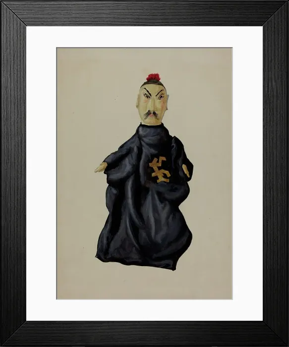 Framed Print : Hand Puppet - Chinaman, c. 1936. Creator: Joseph Shapiro Framed Print : Hand Puppet - Chinaman, c. 1936. Creator: Joseph Shapiro