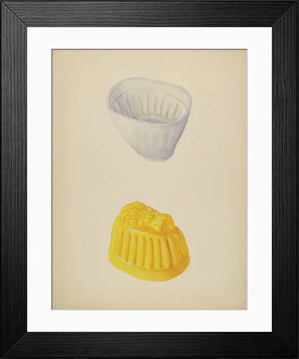 Framed Print : Pottery Molds, 1935 / 1942. Creator: Joseph Shapiro Framed Print : Pottery Molds, 1935 / 1942. Creator: Joseph Shapiro