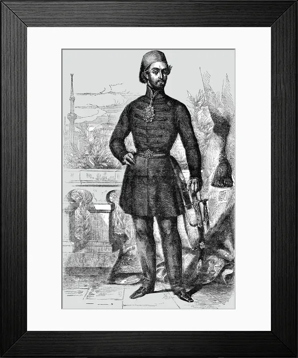 Framed Print : Abdul Medjid, Sultan of Turkey, 1854. Creator: Unknown Framed Print : Abdul Medjid, Sultan of Turkey, 1854. Creator: Unknown