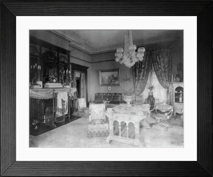 Framed Print : Barber House ('Belmont'), Washington, D.C. between ca.1890 and ca.1900. Creator: Frances Benjamin Johnston. Barber House ('Belmont'), Washington, D.C. between ca.1890 and ca.1900. Creator: Frances Benjamin Johnston