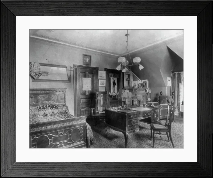 Framed Print : Barber House ('Belmont'), Washington, D.C. 1890s. Creator: Frances Benjamin Johnston. Barber House ('Belmont'), Washington, D.C. 1890s. Creator: Frances Benjamin Johnston Framed Print : Barber House ('Belmont'), Washington, D.C. 1890s. Creator: Frances Benjamin Johnston. Barber House ('Belmont'), Washington, D.C. 1890s. Creator: Frances Benjamin Johnston