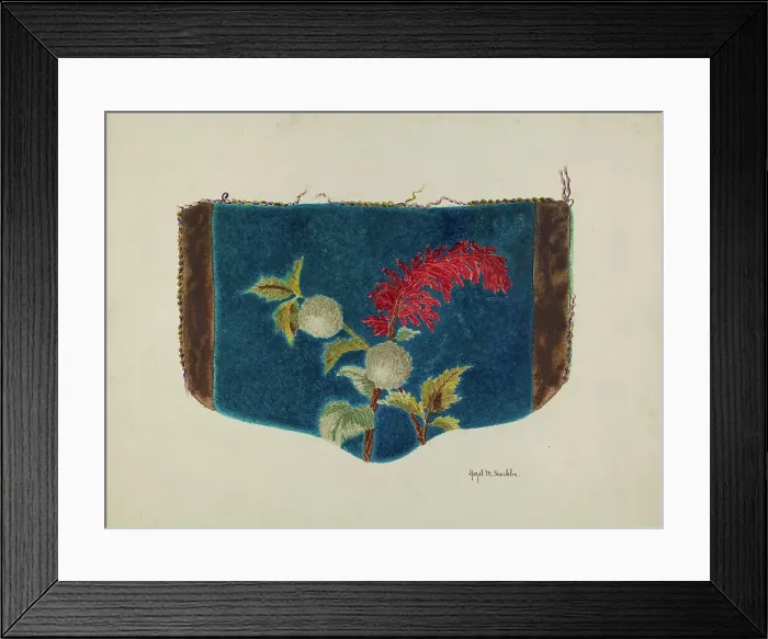 Framed Print : Fireplace Screen, c. 1939. Creator: Hazel Sheckler Framed Print : Fireplace Screen, c. 1939. Creator: Hazel Sheckler