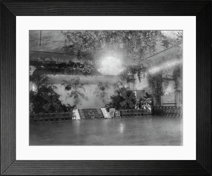 Framed Print : Bachelor's German - National Rifles Hall, 1890s. Creator: Frances Benjamin Johnston Framed Print : Bachelor's German - National Rifles Hall, 1890s. Creator: Frances Benjamin Johnston