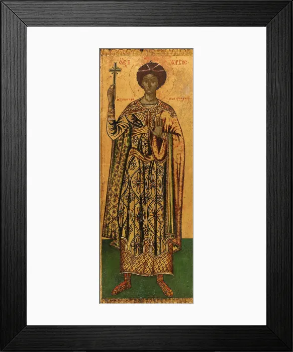 Framed Print : Saint Georges. Creator: Macedonian School Framed Print : Saint Georges. Creator: Macedonian School