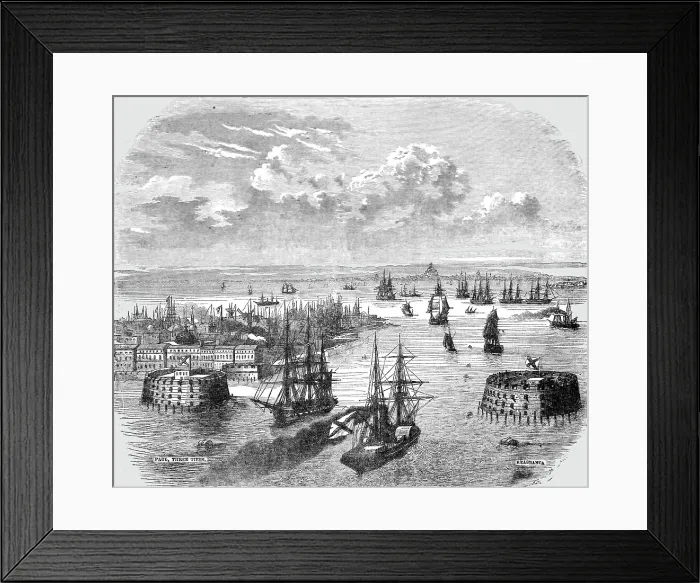 Framed Print : Cronstadt, 1854. Creator: Unknown Framed Print : Cronstadt, 1854. Creator: Unknown