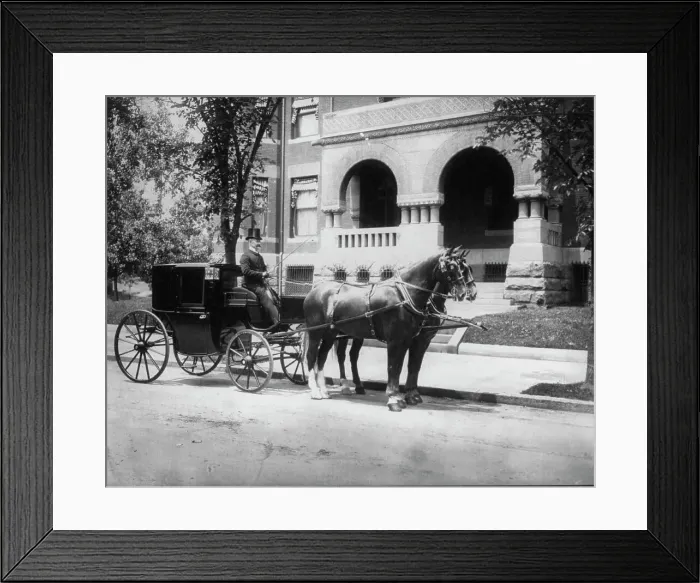 Framed Print : Hearst House, 1400 N.H. Ave, 1889. Creator: Frances Benjamin Johnston Framed Print : Hearst House, 1400 N.H. Ave, 1889. Creator: Frances Benjamin Johnston