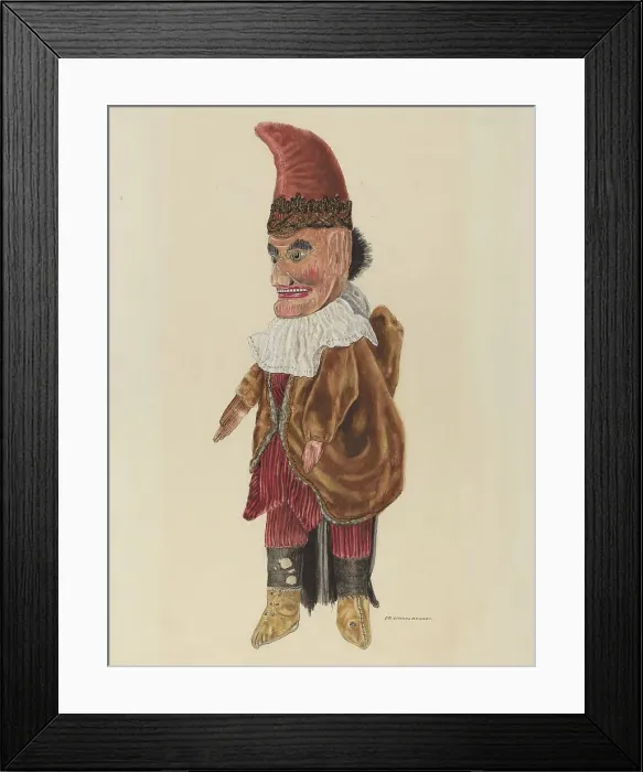 Framed Print : Puppet: Punch, c. 1937. Creator: Edward Strzalkowski. Puppet: Punch, c. 1937. Creator: Edward Strzalkowski Framed Print : Puppet: Punch, c. 1937. Creator: Edward Strzalkowski. Puppet: Punch, c. 1937. Creator: Edward Strzalkowski