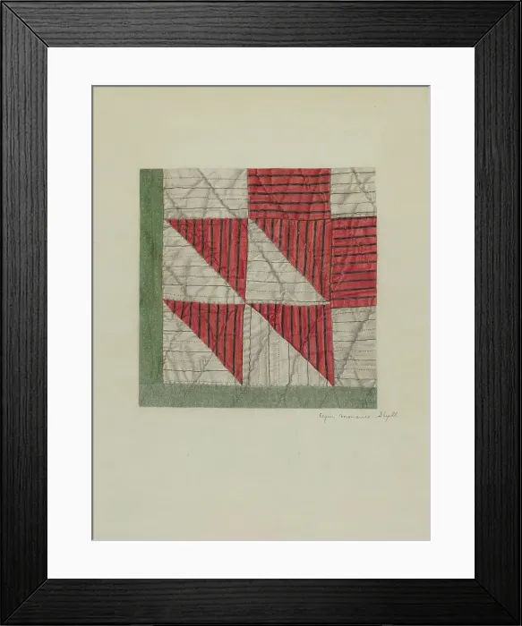 Framed Print : Patchwork Quilt, 1935 / 1942. Creator: Elgin Moncure Styll Framed Print : Patchwork Quilt, 1935 / 1942. Creator: Elgin Moncure Styll