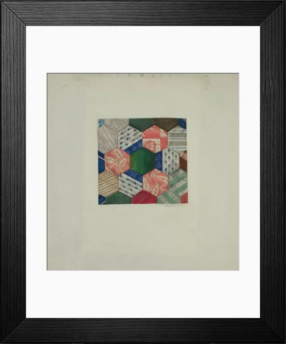 Framed Print : Silk Quilt - Honeycomb Pattern, c. 1939. Creator: Elgin Moncure Styll. Silk Quilt - Honeycomb Pattern, c. 1939. Creator: Elgin Moncure Styll Framed Print : Silk Quilt - Honeycomb Pattern, c. 1939. Creator: Elgin Moncure Styll. Silk Quilt - Honeycomb Pattern, c. 1939. Creator: Elgin Moncure Styll