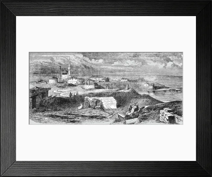 Framed Print : General View of Kustendje, 1854. Creator: Unknown Framed Print : General View of Kustendje, 1854. Creator: Unknown