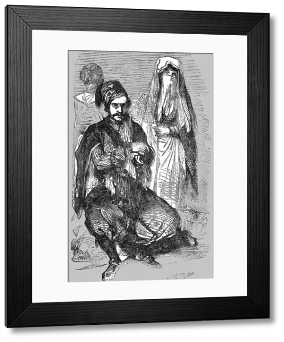 Framed Print : Boatman and Woman of the Trebizond, 1854. Creator: Unknown Framed Print : Boatman and Woman of the Trebizond, 1854. Creator: Unknown