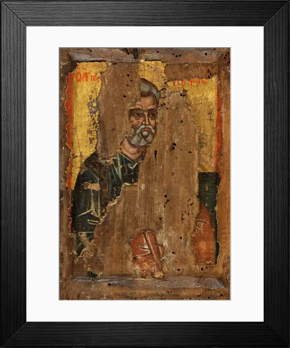 Framed Print : Saint Peter, Saint Vincent and Saint Victor, between 1500 and 1600. Creator: Greek School Framed Print : Saint Peter, Saint Vincent and Saint Victor, between 1500 and 1600. Creator: Greek School