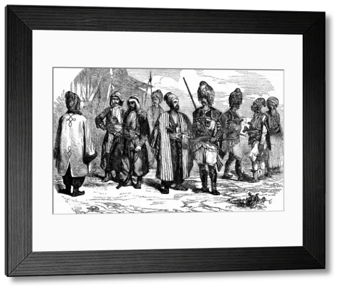 Framed Print : Bashi Bozouks, Volunteers to the Turkish Forces, 1854. Creator: Unknown