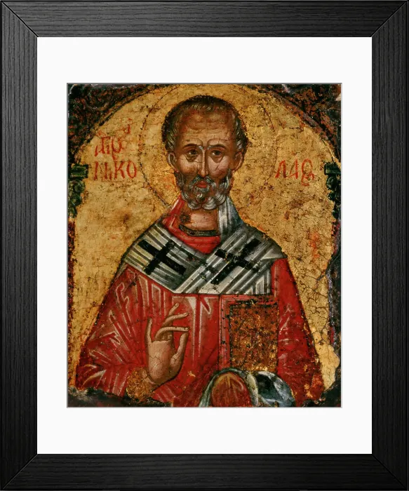 Framed Print : Saint Nicolas, between 1500 and 1600. Creator: Cretan School Framed Print : Saint Nicolas, between 1500 and 1600. Creator: Cretan School