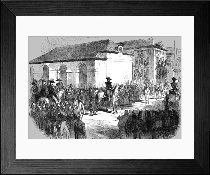 Framed Print : Entry of Prince Jerome Bonaparte into Toulon, 1854. Creator: Unknown Framed Print : Entry of Prince Jerome Bonaparte into Toulon, 1854. Creator: Unknown