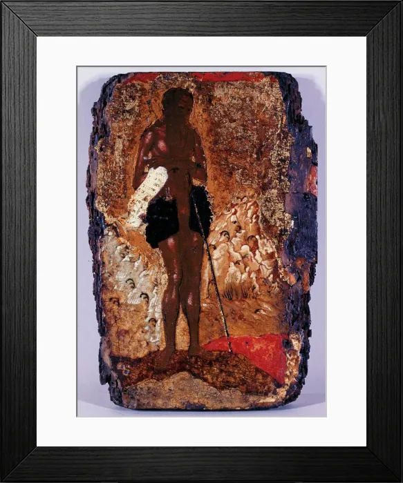 Framed Print : Saint Onuphrius, between 1500 and 1600. Creator: Cretan School Framed Print : Saint Onuphrius, between 1500 and 1600. Creator: Cretan School