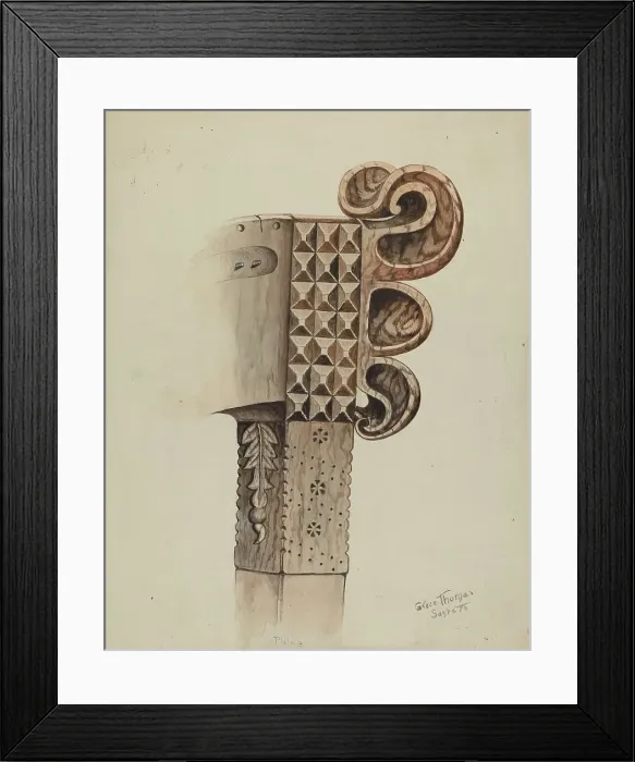 Framed Print : Harp, c. 1939. Creator: Grace Thomas Framed Print : Harp, c. 1939. Creator: Grace Thomas