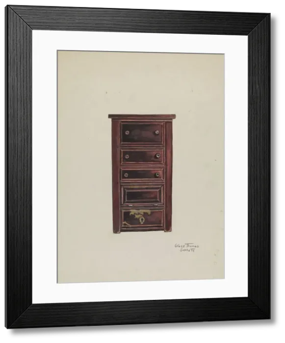 Framed Print : Cabinet, 1935 / 1942. Creator: Grace Thomas